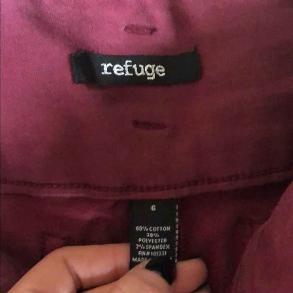 Maroon stretchy pants - Picture 3 of 4